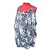 Palm & Pond Grey/White Floral Baby Breastfeeding Cover Medium