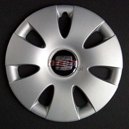 4 Copricerchi Per Fiat Bravo 1.6 - Diametro 14 Pollici, Colore Argento Metallizzato, Aftermarket
