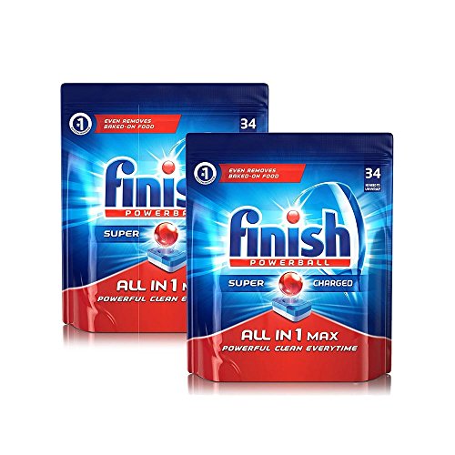 Finish All In 1 Max Powerball Dishwasher Tablets – 68 Tablets (Pack Of 2) RS.1599 (33.00% Off) - Amazon
