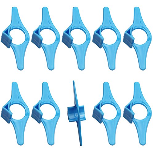 MikeHome Pack of 10 Plastic Thumb Book Support Holder,Bookmark, Portable Page Holder for Reading