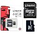 Produktbild Kingston 64 GB microSDXC Speicherkarte für Samsung Galaxy S7 & S7 Edge Smartphones
