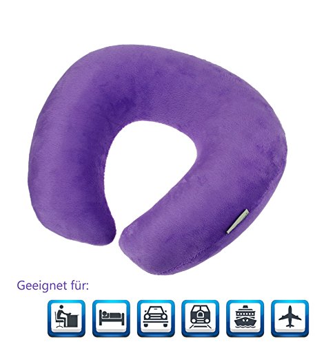 Preisvergleich Produktbild FakeFace Aufblasbares Nackenkissen Nackenhörnchen für Reisen auf Flügen