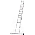 TB Davies 6.0m/19.7ft, TASKMASTER 2 Section Extension Ladders, Aluminium Stabiliser Bar, Comfort D-Shaped Rungs, Reach Height 6.5m/21.2ft, EN131 Professional
