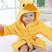 BOBORA Baby Infant Bathrobe Cute Animal Soft Hooded Towels Wrap Ducks