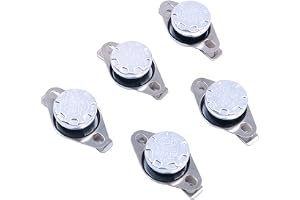 DollaTek 5 Pack KSD301 100 grader Celsius Termostat Termostat 250V 10A Normalt stängd NC Termostat Temperaturbrytare