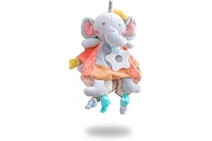 EAQ Cuddly Blanket Baby Elephant Cuddly Toy Baby Gift Boy Cuddly Toy Soft Toy Soft Toy for Babies and Toddlers from 0+ Months (Elephant)