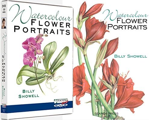 Watercolour Flower Portraits Book & Double DVD Set with Billy Showell