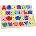 Produktbild Lewo Holz Alphabet Puzzle Board ABC Buchstaben Lernspielzeug für Kleinkinder und Kinder
