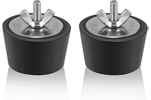 Yuflen 2 Stück Winterstopfen Pool 1,25-1,5 Zoll / 32-38mm Einlaufdüse Gummistopfen Pool Stopfen mit Edelstahl-Flügelmutter Winter Pool Zubehör für Schwimmbecken Abflussrohrleitungen