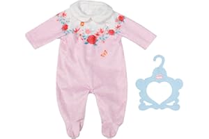 Baby Annabell Tutina Rosa - per Bambole Baby Annabell Fino a 43cm - Include Pagliacetto Blu e Appendiabiti - Adatto a Bambini dai 3 Anni in su