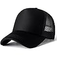 Handcuffs Caps Stylish Casual Baseball Half Mesh Adjustable Cap for Men Women (Black)