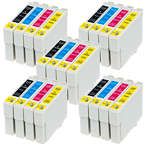 AfiD 20er Set Druckerpatronen zu EPSON T0711 - T0714 für Epson Stylus D 120, Epson Stylus D 78, Epson Stylus D 92, Epson Stylus DX 4000, Epson Stylus DX 4050, Epson Stylus DX 4400, Epson Stylus DX 4450, Epson Stylus DX 5000, Epson Stylus DX 5050, Epson Stylus DX 5500 und mehr!