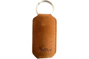 TUFF LUV Funda de cuero [compatible con Victorinox] [Small Classic SD, Mini-Champ] Funda de cuero para llavero, marrón, pequeña, bolsa
