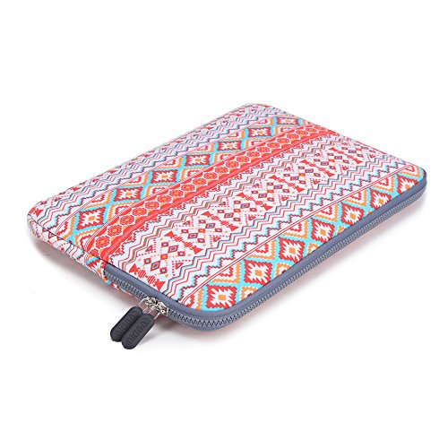 Coodio® ShockProof 30,5-31,8 cm (12-12.5 Zoll) Laptophülle Notebooktasche Schutzhülle Hülle Sleeve Tasche für Apple Das neue MacBook 12 – Bohème Streifen Orange - 6