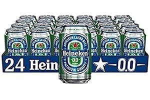 Heineken 0.0 Alcohol Free Beer Cans, 24 x 330 ml