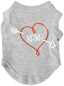 Mirage Pet Products XOXO Screen Print Shirt Grey XS (8)
