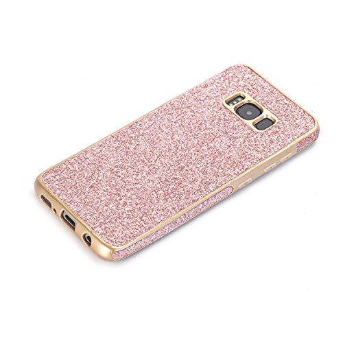 Galaxy S8 Slim Etui, TechCode Geometrisch Slim Fit Dual Layer Drop Schutz Burgund Modern Grip Hülle für Samsung Galaxy S8 (Galaxy S8, Rosa-A2) - 5