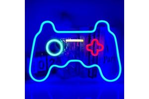 XJNOLGXIQU Neon Gamepad Neon Mural LED Lampe Enseignes Lumineuses Neon Gaming Neon Manette Pour Deco Gamer Deco Chambre Gaming Salle De Jeux