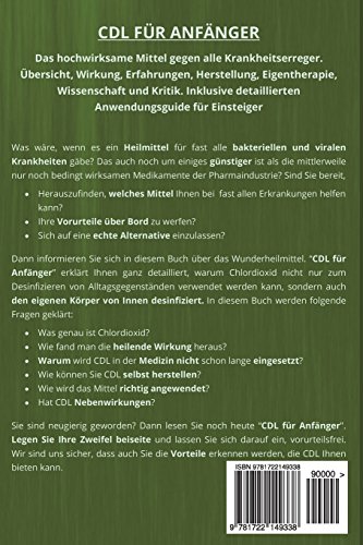 Book's Cover of CDL für Anfänger: Das hochwirksame Mittel gegen alle Krankheitserreger. Übersicht, Wirkung, Erfahrungen, Herstellung, Eigentherapie, Wissenschaft und Kritik. Inklusive detailliertem Anwendungsguide.