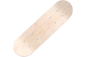 Amagogo Planche de Skateboard en Bois, Planche de Longboard Vierge, Accessoire de Skateboard pour garçons et Filles.