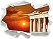 Produktbild Tempel der Athene bei Sonnenuntergang , Papier 3D-Wandsticker Format: 92x67 cm Wanddekoration 3D-Wandaufkleber Wandtattoo