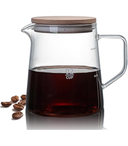 Kleine Glazen Karaf 500ml Fellow Mighty Small Serveerkaraf - 500ml Borosilicaatglas Voor Koffie Of Thee Geen Druppel Tuit