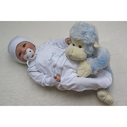 TupTam Unisex Baby Taufbekleidung 3-tlg. Set , Farbe: Weiß / Junge, Größe: 62 - 8