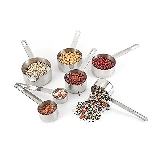 KitchenTour Edelstahl Messbecher Set, 7-teilig