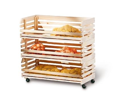 Links 60100450 Etagère Cagettes en Bois empilables pour légumes 79 x 30 x 80 cm