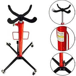 Vérin de fosse hydraulique en acier 500kg 4 roulettes avec 1 pédale