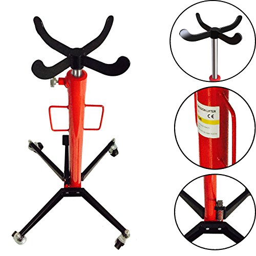 Vérin de fosse hydraulique en acier 500kg 4 roulettes avec 1 pédale