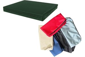 GOLDSTAR BEDDINGS Goldstar Replacement Waterproof Cushion Cover Only For Rattan Chair Sofa 4cm Thick Pad Outdoor Garden, 50 x 54 cm (20" x 21"), Brown