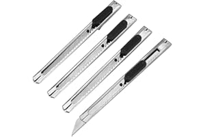 CWED 4PCS Taglierina di Utilità,Taglierino multiuso autobloccante, con corpo in lega di zinco)