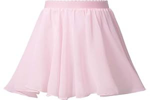 Alvivi Gonnellino da Danza Classica Bambina Chiffon Gonna da Balletto per Bambini Tulle Gonna a Portafoglio Ballerina Gonna da Pattinaggio Artistico Jazz Danza Moderna