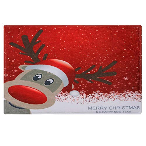 Preisvergleich Produktbild Gulin Weihnachtlicher bedruckter Teppich, Rutschfeste Wasserdichte Badematte, Anzug für Wohnzimmer Schlafzimmer Home Decor