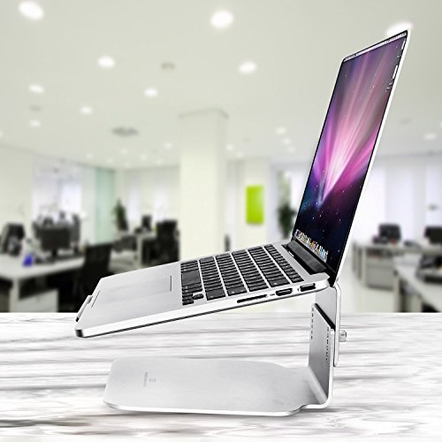 Paragala Ergonomische Einstellbare Laptop Ständer Universal Stilvollen Aluminium Notebook Halter für MacBook Pro Air Stand And Other 10-17 Zoll Laptops (Silver1) - 3
