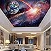 Produktbild Rureng  Wallpaper Benutzerdefinierte Wandbild Tapete Fantasy Universum Sterne Nebel Zenit Wand Erde Wohnzimmer Schlafzimmer Decke Wand-400X280Cm