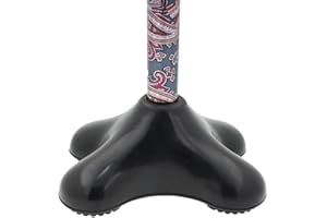 Puntale in Gomma a Base Larga da 19mm con 4 Piedini per una Maggiore Stabilità - per Bastoni da Passeggio - di Lifeswonderful