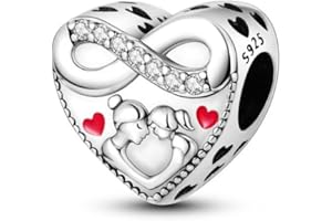 CYCUFF Sterling Silver Charms 925 per Bracciale Europeo, Collane Pendente Perline Gioielli Regalo per Le Donne Amici di Famiglia