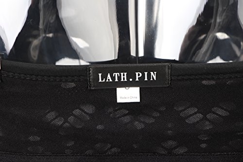 LATH.PIN Damen Einteiler Spitze Badeanzug Schwimmanzug mit Abnehmbarer Schultergürtel - 7