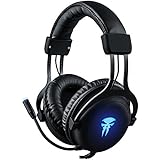 Gaming headphones,Comfortable LED 3.5mm Stereo Gaming LED Lighting Over-Ear Headphone Headset Headband with Mic for PC Computer Game with Noise Cancelling &amp; Volume Control