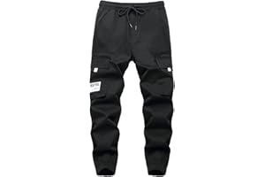 SERENYOU Jungen Cargohose Kinder Cargo Hose mit Elastischem Bund