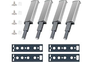 EIOURVY Confezione da 4 apriporta a Spinta, Ammortizzatore per Porta dell'Armadio, Pressione di Apertura della Porta a Pulsante, Adatto per Ante di mobili, cassetti, Ante di armadietti