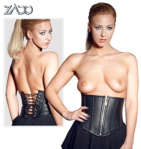 ZADO-Leather-76-cm-Short-Corset
