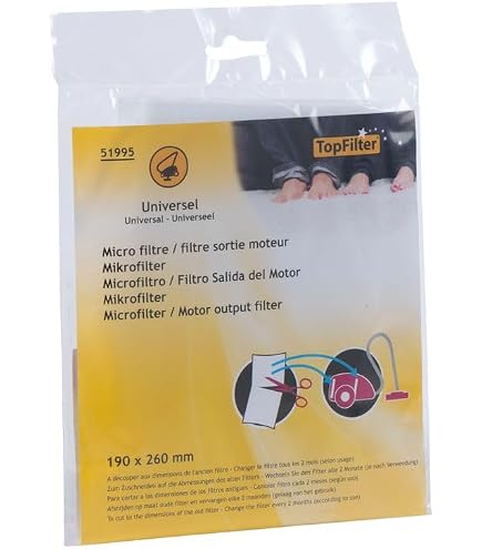 Filtre Micro Pour Aspirateur Menalux - Dimensions 196 X 255 Mm (Compatible Electrolux)