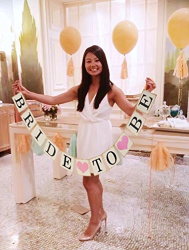 Veewon Bride To Be Hochzeit Bunting Fahnen Schilder Brautparty Garland Bachelorette Party Dekorationen - 4