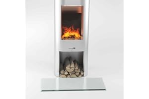 ‎GLASPLATTE24 Glasplatte24 Funkenschutzplatte Rechteck für Kaminofen mit Dichtlippe, Glasplatte mit 18mm Facette, Glasbodenplatte Hitzeschutz mit ESG Sicherheitsglas, 50 x 100 cm, Stärke 8mm