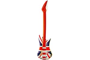 TOYLAND Union Jack Guitar for Gift Blow-up Inflatable GB Union Jack Theme for Party Decoration Prop or Pool Accessory