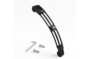 HSU Bras Extension Courbe pour GoPro, Support de Caméra Arquée en Alliage d'Aluminium avec Trou de Vis 1/4 pour la Plupart des Caméras d'action (13,5CM)