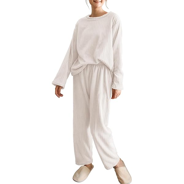 Set Pigiama Donna 2 Pezzi Autunno Inverno - Coste, Manica Lunga, Con Tasche, Taglie XS-XXL